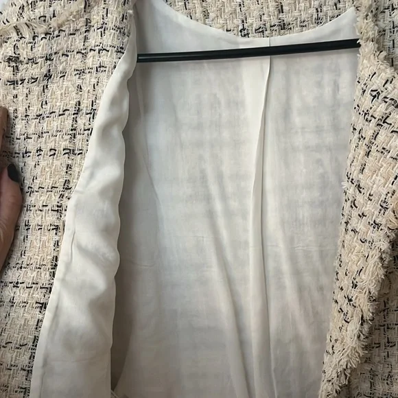 Mango Beige Tweed Jacket - Picture 6 of 11